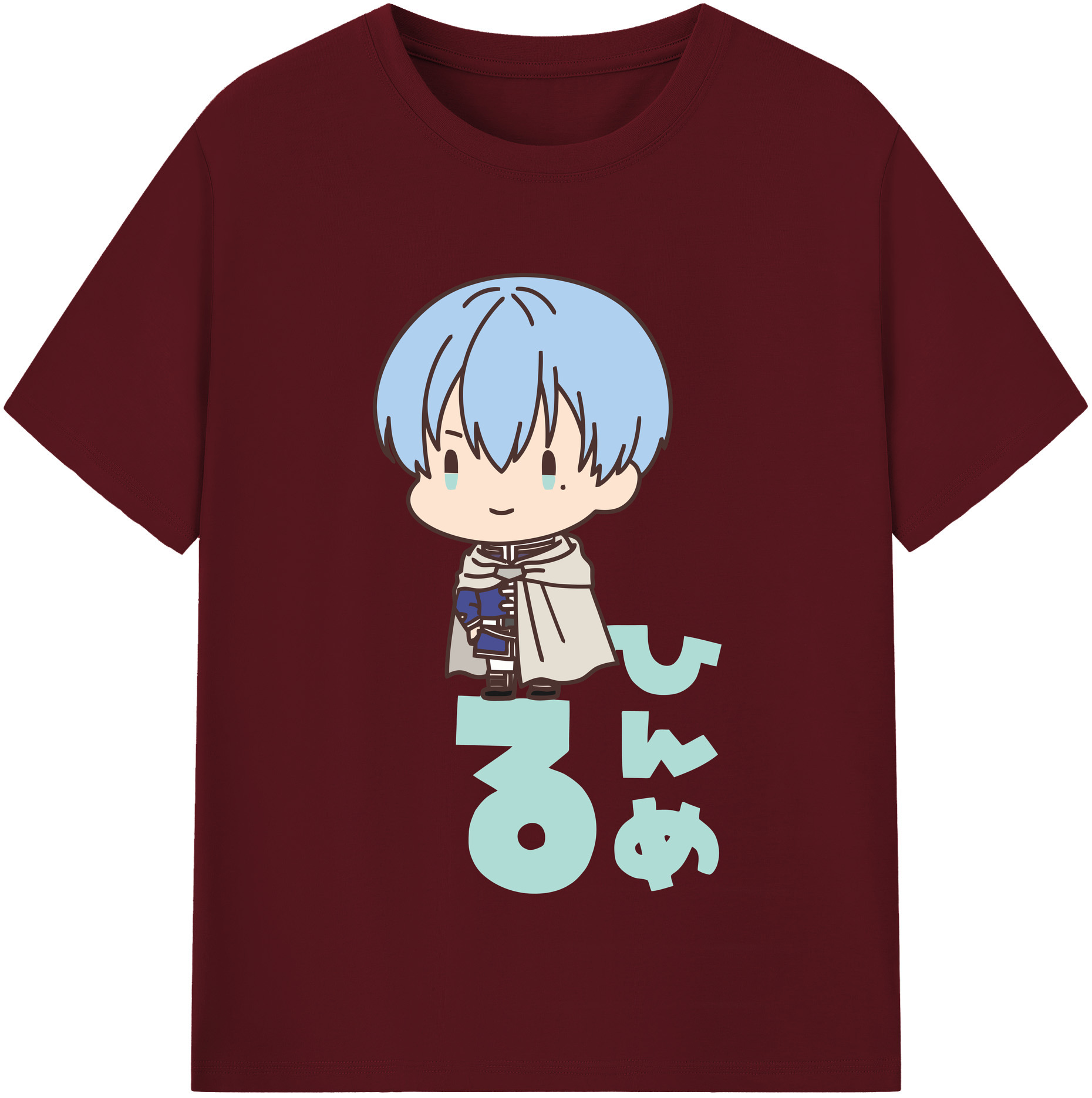 （画像用） 葬送のフリーレン Frieren 綿100％半袖Tシャツ（フロントプリント）